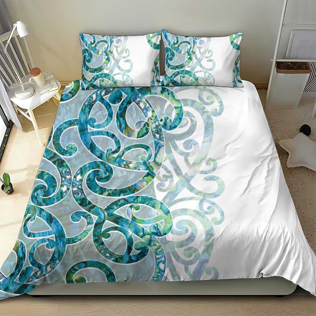 Paua Shell Maori Bedding Set Koru Kowhaiwhai - Aussie Hoodie