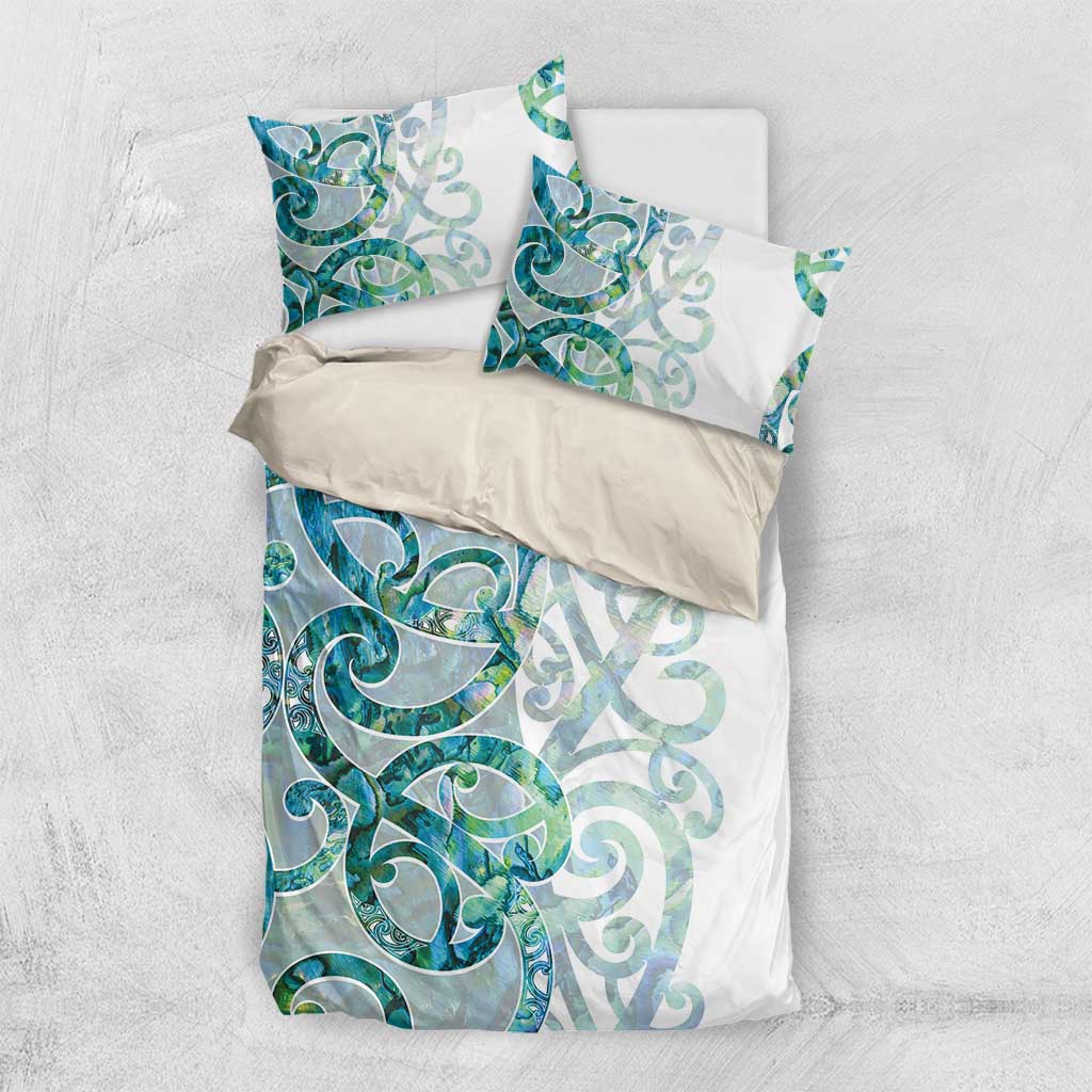 Paua Shell Maori Bedding Set Koru Kowhaiwhai - Aussie Hoodie