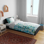 Paua Shell Maori Bedding Set Koru Kowhaiwhai - Aussie Hoodie