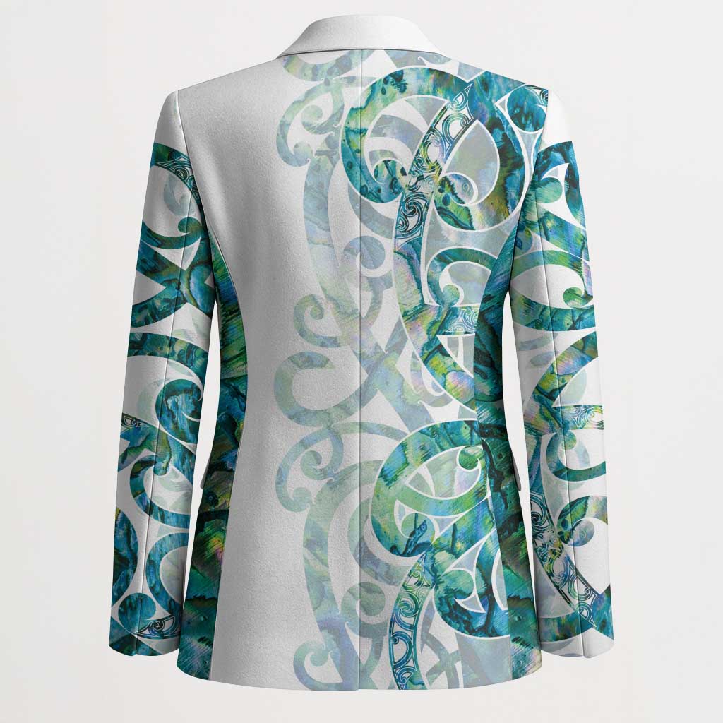 Paua Shell Maori Blazer Koru Kowhaiwhai - Aussie Hoodie