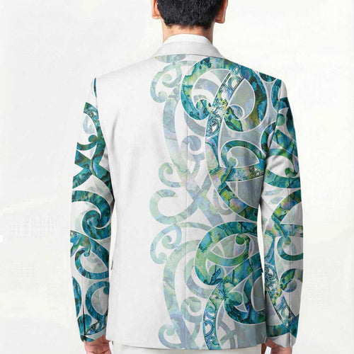 Paua Shell Maori Blazer Koru Kowhaiwhai - Aussie Hoodie