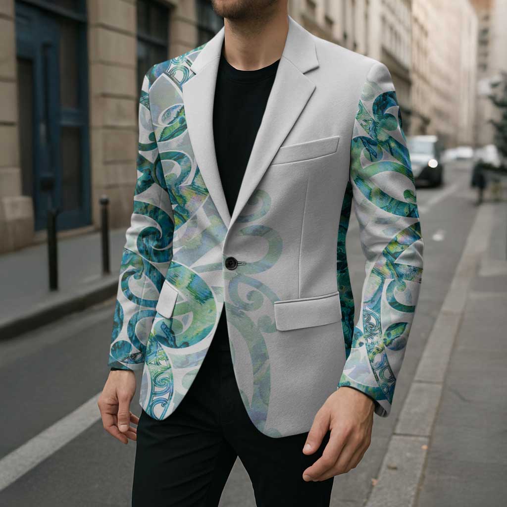 Paua Shell Maori Blazer Koru Kowhaiwhai - Aussie Hoodie
