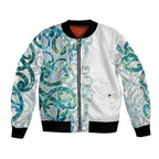 Paua Shell Maori Bomber Jacket Koru Kowhaiwhai - Aussie Hoodie
