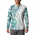 Paua Shell Maori Button Sweatshirt Koru Kowhaiwhai - Aussie Hoodie