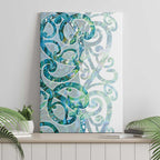 Paua Shell Maori Canvas Wall Art Koru Kowhaiwhai - Aussie Hoodie