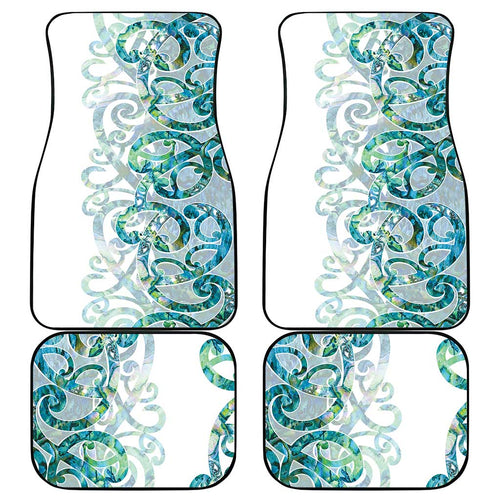 Paua Shell Maori Car Mats Koru Kowhaiwhai - Aussie Hoodie