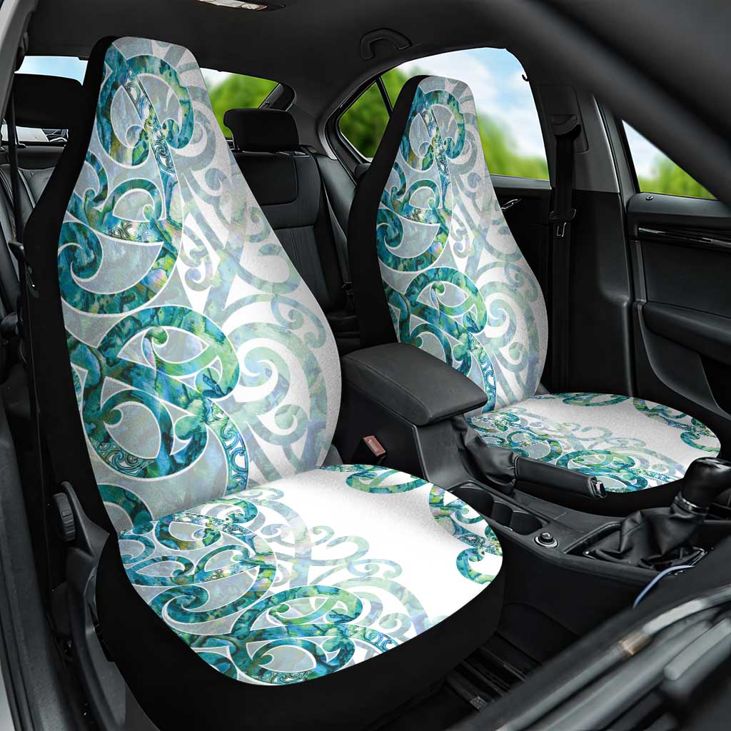 Paua Shell Maori Car Seat Cover Koru Kowhaiwhai - Aussie Hoodie