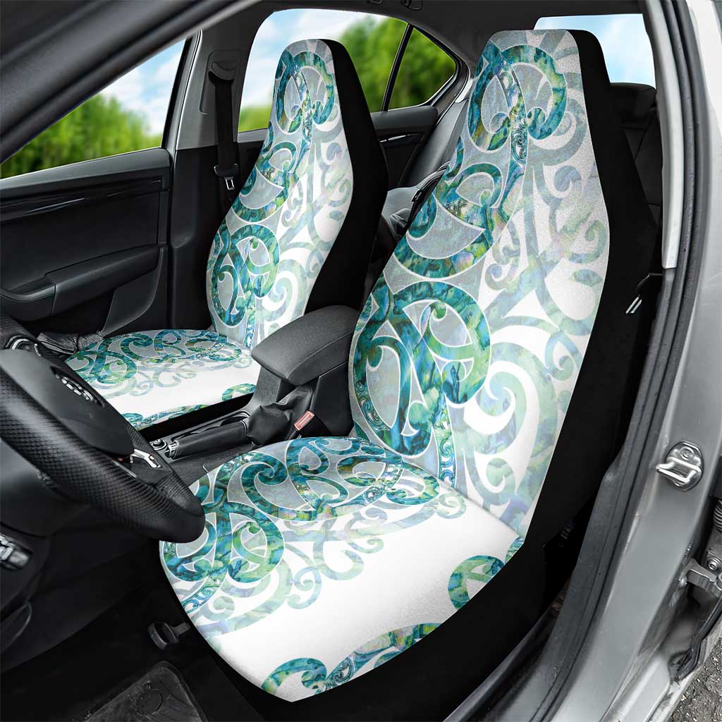 Paua Shell Maori Car Seat Cover Koru Kowhaiwhai - Aussie Hoodie