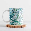 Paua Shell Maori Ceramic Mug Koru Kowhaiwhai - Aussie Hoodie