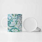 Paua Shell Maori Ceramic Mug Koru Kowhaiwhai - Aussie Hoodie