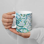 Paua Shell Maori Ceramic Mug Koru Kowhaiwhai - Aussie Hoodie