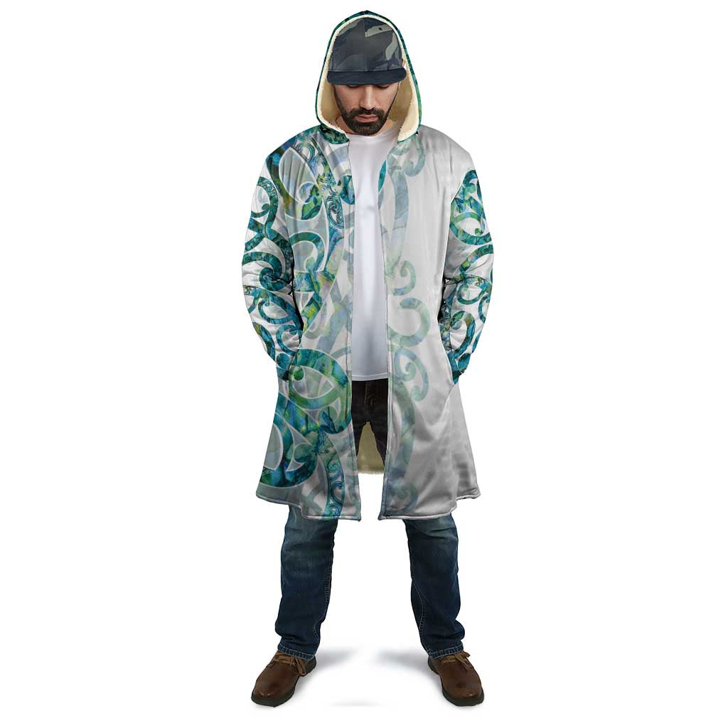 Paua Shell Maori Cloak Koru Kowhaiwhai - Aussie Hoodie