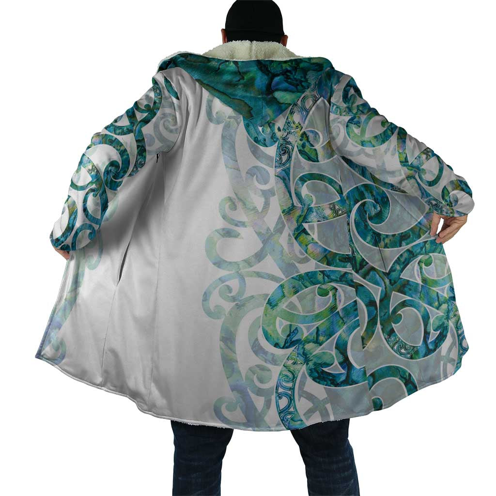 Paua Shell Maori Cloak Koru Kowhaiwhai - Aussie Hoodie