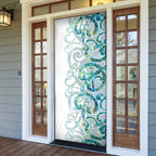 Paua Shell Maori Door Cover Koru Kowhaiwhai - Aussie Hoodie