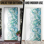 Paua Shell Maori Door Cover Koru Kowhaiwhai - Aussie Hoodie