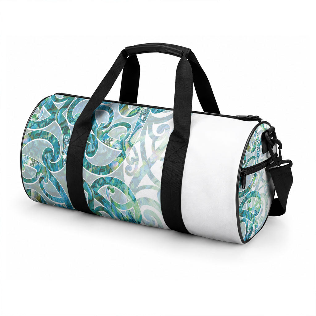 Paua Shell Maori Duffle Bag Koru Kowhaiwhai