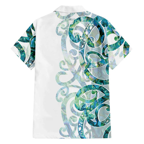 Paua Shell Maori Family Matching Puletasi and Hawaiian Shirt Koru Kowhaiwhai - Aussie Hoodie