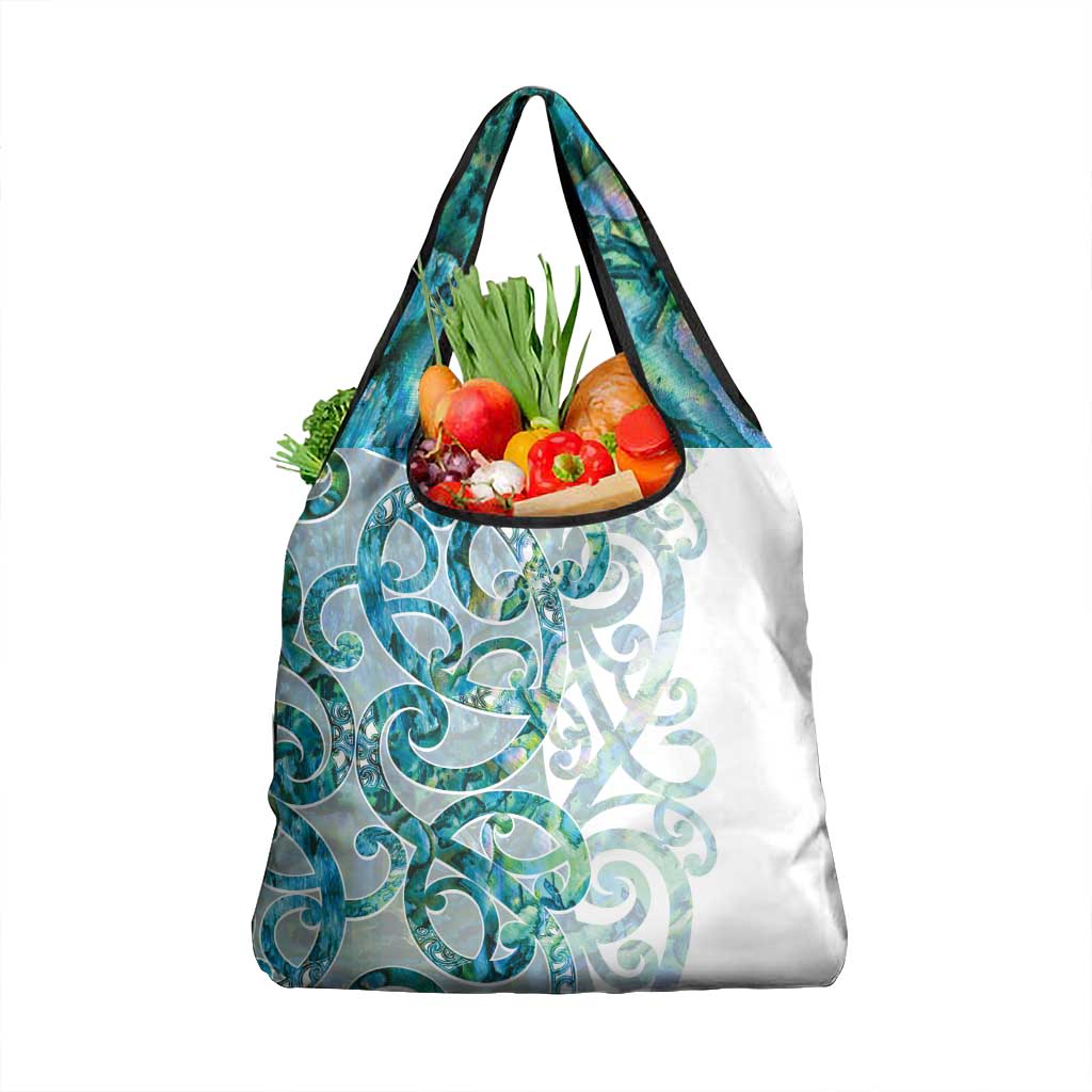 Paua Shell Maori Grocery Bag Koru Kowhaiwhai - Aussie Hoodie
