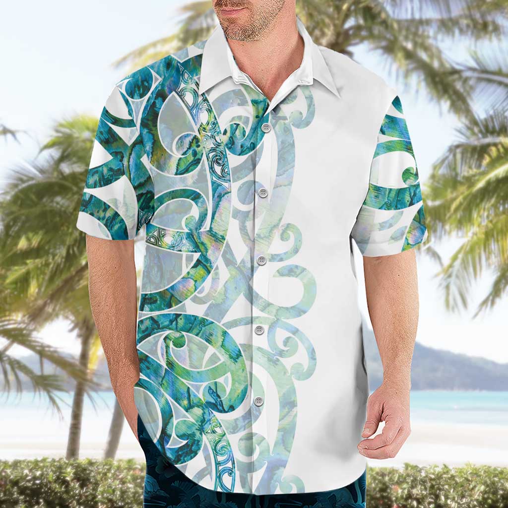 Paua Shell Maori Hawaiian Shirt Koru Kowhaiwhai - Aussie Hoodie