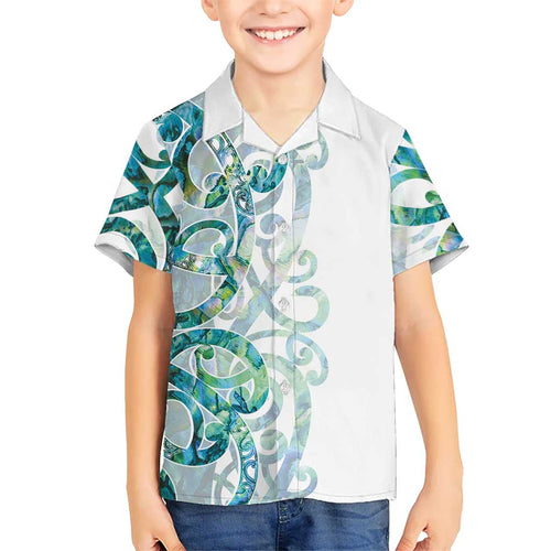 Paua Shell Maori Hawaiian Shirt Koru Kowhaiwhai - Aussie Hoodie