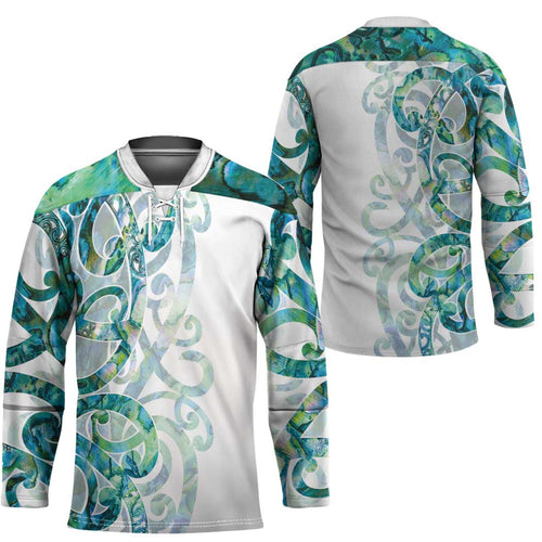 Paua Shell Maori Hockey Jersey Koru Kowhaiwhai - Aussie Hoodie