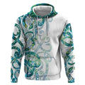 Paua Shell Maori Hoodie Koru Kowhaiwhai - Aussie Hoodie