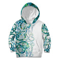 Paua Shell Maori Kid Hoodie Koru Kowhaiwhai - Aussie Hoodie