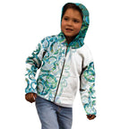 Paua Shell Maori Kid Hoodie Koru Kowhaiwhai - Aussie Hoodie