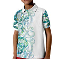 Paua Shell Maori Kid Polo Shirt Koru Kowhaiwhai - Aussie Hoodie