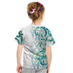 Paua Shell Maori Kid T Shirt Koru Kowhaiwhai - Aussie Hoodie