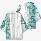 Paua Shell Maori Kimono Koru Kowhaiwhai - Aussie Hoodie