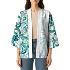 Paua Shell Maori Kimono Koru Kowhaiwhai - Aussie Hoodie