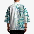 Paua Shell Maori Kimono Koru Kowhaiwhai - Aussie Hoodie