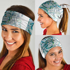 Paua Shell Maori Neck Gaiter Koru Kowhaiwhai - Aussie Hoodie