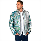 Paua Shell Maori Padded Jacket Koru Kowhaiwhai - Aussie Hoodie