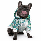 Paua Shell Maori Pet Hoodie Koru Kowhaiwhai