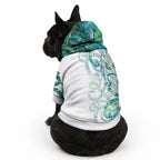 Paua Shell Maori Pet Hoodie Koru Kowhaiwhai