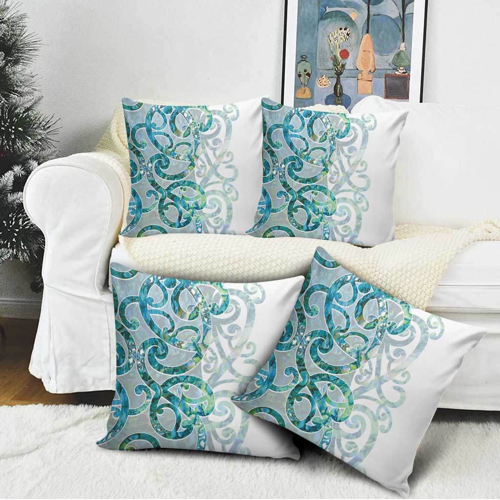 Paua Shell Maori Pillow Cover Koru Kowhaiwhai - Aussie Hoodie