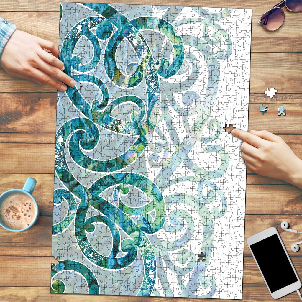 Paua Shell Maori Puzzle Koru Kowhaiwhai - Aussie Hoodie
