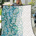 Paua Shell Maori Quilt Koru Kowhaiwhai - Aussie Hoodie