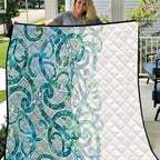 Paua Shell Maori Quilt Koru Kowhaiwhai - Aussie Hoodie