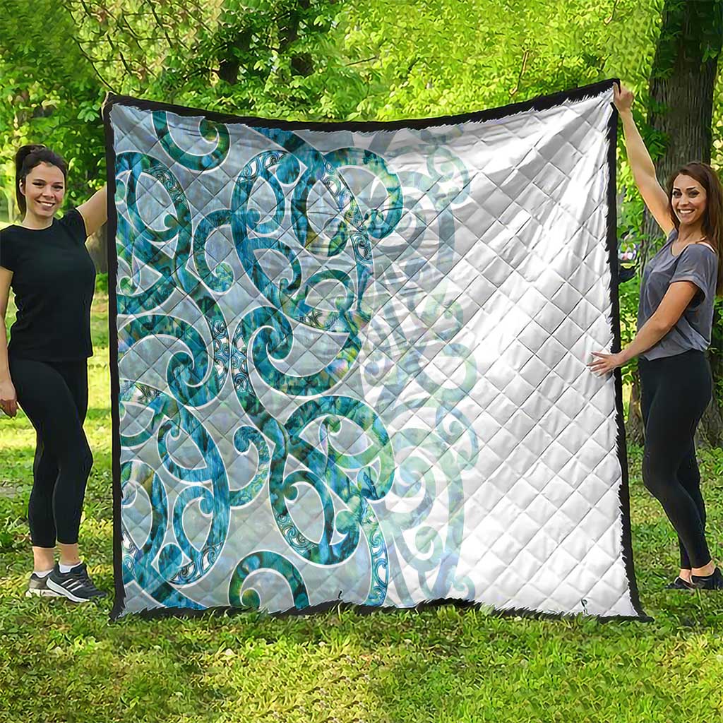 Paua Shell Maori Quilt Koru Kowhaiwhai - Aussie Hoodie