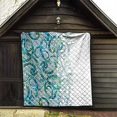 Paua Shell Maori Quilt Koru Kowhaiwhai - Aussie Hoodie