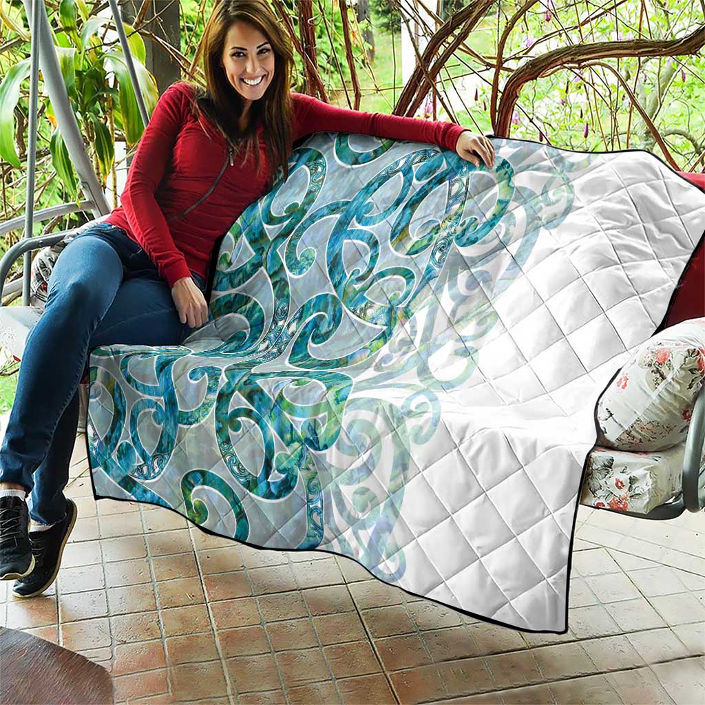 Paua Shell Maori Quilt Koru Kowhaiwhai - Aussie Hoodie