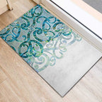 Paua Shell Maori Rubber Doormat Koru Kowhaiwhai - Aussie Hoodie