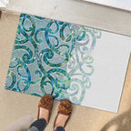 Paua Shell Maori Rubber Doormat Koru Kowhaiwhai - Aussie Hoodie