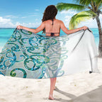 Paua Shell Maori Sarong Koru Kowhaiwhai - Aussie Hoodie