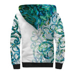 Paua Shell Maori Sherpa Hoodie Koru Kowhaiwhai - Aussie Hoodie