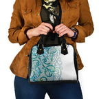 Paua Shell Maori Shoulder Handbag Koru Kowhaiwhai - Aussie Hoodie