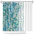 Paua Shell Maori Shower Curtain Koru Kowhaiwhai - Aussie Hoodie